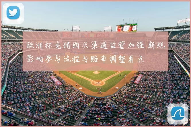 欧洲杯竞猜购买渠道监管加强 新规影响参与流程与赔率调整看点